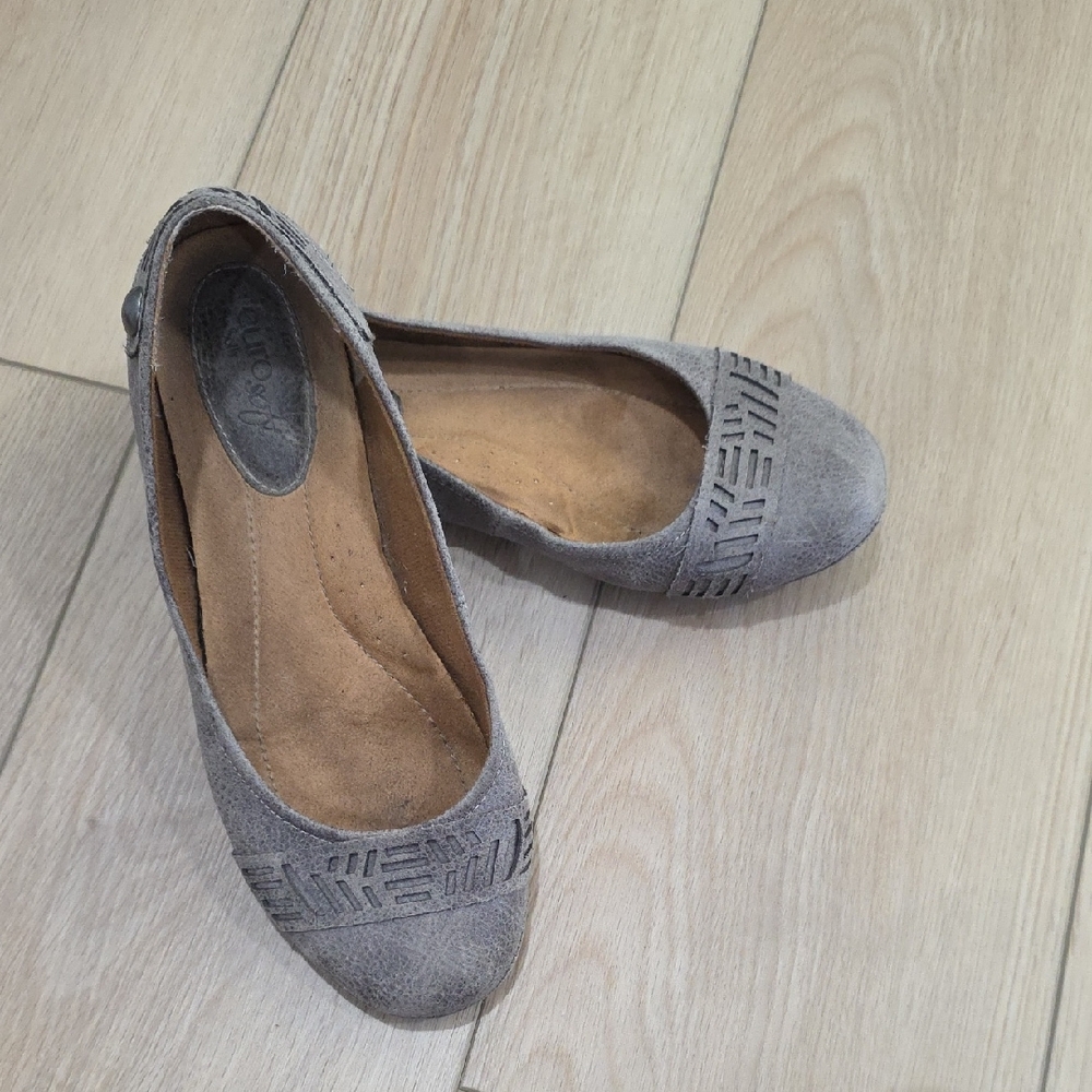 Gray Women's Flats Shoes